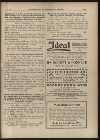 Verordnungs-Blatt für Eisenbahnen und Schiffahrt: Veröffentlichungen in Tarif- und Transport-Angelegenheiten 19030425 Seite: 9