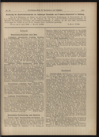 Verordnungs-Blatt für Eisenbahnen und Schiffahrt: Veröffentlichungen in Tarif- und Transport-Angelegenheiten 19030430 Seite: 3