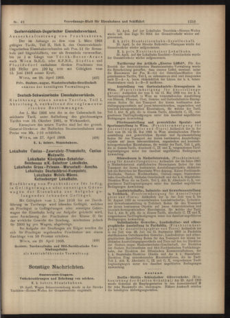 Verordnungs-Blatt für Eisenbahnen und Schiffahrt: Veröffentlichungen in Tarif- und Transport-Angelegenheiten 19030430 Seite: 9