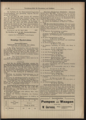 Verordnungs-Blatt für Eisenbahnen und Schiffahrt: Veröffentlichungen in Tarif- und Transport-Angelegenheiten 19030507 Seite: 9