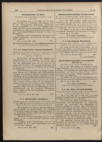 Verordnungs-Blatt für Eisenbahnen und Schiffahrt: Veröffentlichungen in Tarif- und Transport-Angelegenheiten 19030512 Seite: 8