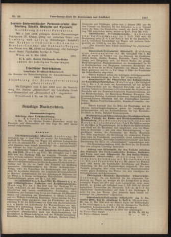 Verordnungs-Blatt für Eisenbahnen und Schiffahrt: Veröffentlichungen in Tarif- und Transport-Angelegenheiten 19030512 Seite: 9