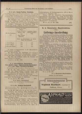 Verordnungs-Blatt für Eisenbahnen und Schiffahrt: Veröffentlichungen in Tarif- und Transport-Angelegenheiten 19030519 Seite: 15