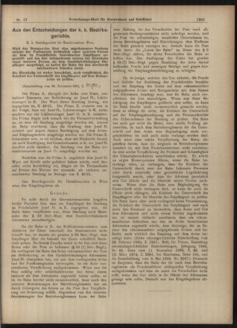 Verordnungs-Blatt für Eisenbahnen und Schiffahrt: Veröffentlichungen in Tarif- und Transport-Angelegenheiten 19030519 Seite: 3