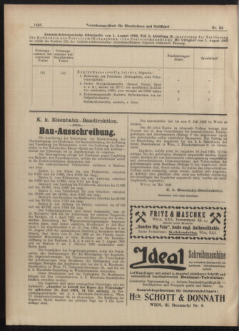 Verordnungs-Blatt für Eisenbahnen und Schiffahrt: Veröffentlichungen in Tarif- und Transport-Angelegenheiten 19030523 Seite: 8