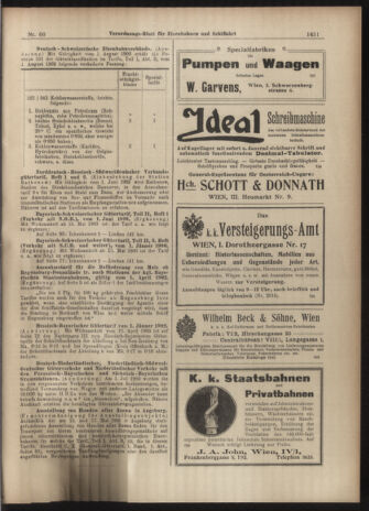 Verordnungs-Blatt für Eisenbahnen und Schiffahrt: Veröffentlichungen in Tarif- und Transport-Angelegenheiten 19030526 Seite: 7