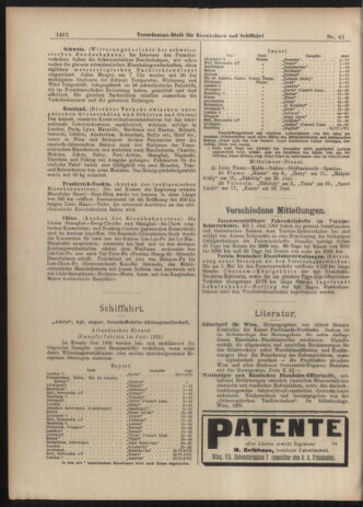 Verordnungs-Blatt für Eisenbahnen und Schiffahrt: Veröffentlichungen in Tarif- und Transport-Angelegenheiten 19030528 Seite: 6