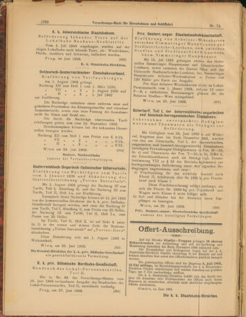 Verordnungs-Blatt für Eisenbahnen und Schiffahrt: Veröffentlichungen in Tarif- und Transport-Angelegenheiten 19030602 Seite: 16