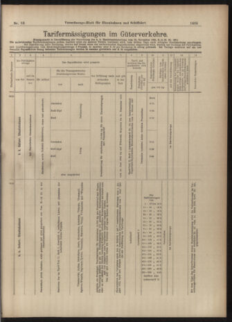 Verordnungs-Blatt für Eisenbahnen und Schiffahrt: Veröffentlichungen in Tarif- und Transport-Angelegenheiten 19030604 Seite: 11