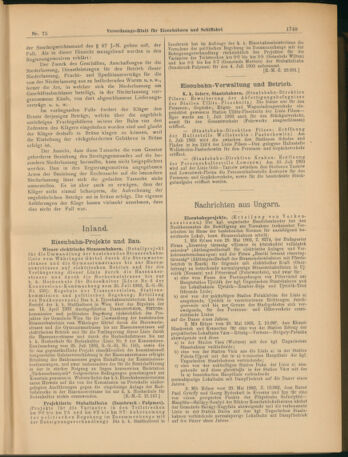 Verordnungs-Blatt für Eisenbahnen und Schiffahrt: Veröffentlichungen in Tarif- und Transport-Angelegenheiten 19030604 Seite: 25