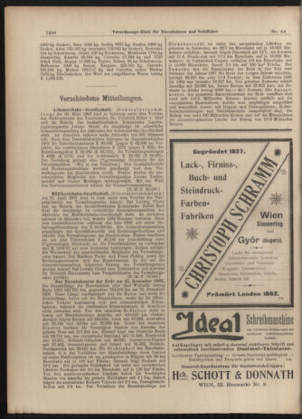 Verordnungs-Blatt für Eisenbahnen und Schiffahrt: Veröffentlichungen in Tarif- und Transport-Angelegenheiten 19030604 Seite: 6