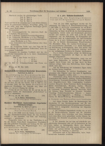 Verordnungs-Blatt für Eisenbahnen und Schiffahrt: Veröffentlichungen in Tarif- und Transport-Angelegenheiten 19030604 Seite: 9