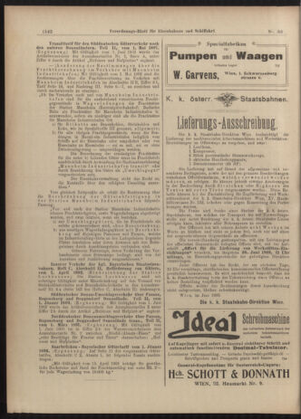 Verordnungs-Blatt für Eisenbahnen und Schiffahrt: Veröffentlichungen in Tarif- und Transport-Angelegenheiten 19030611 Seite: 10