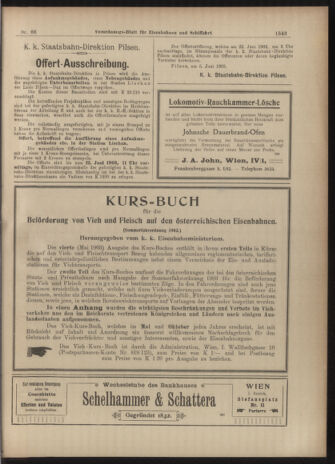 Verordnungs-Blatt für Eisenbahnen und Schiffahrt: Veröffentlichungen in Tarif- und Transport-Angelegenheiten 19030611 Seite: 11