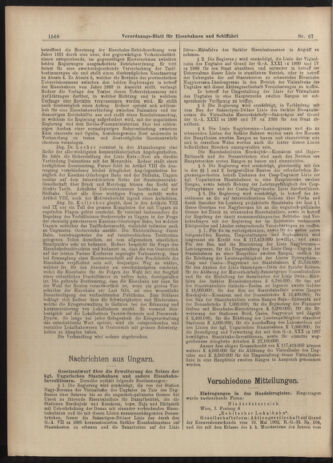 Verordnungs-Blatt für Eisenbahnen und Schiffahrt: Veröffentlichungen in Tarif- und Transport-Angelegenheiten 19030613 Seite: 16