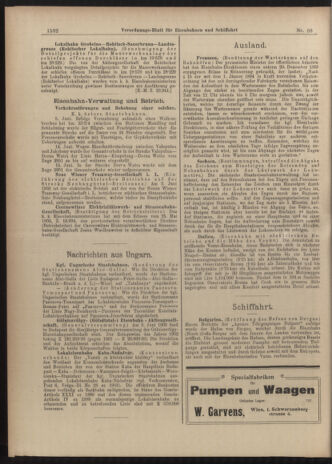 Verordnungs-Blatt für Eisenbahnen und Schiffahrt: Veröffentlichungen in Tarif- und Transport-Angelegenheiten 19030616 Seite: 6