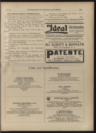 Verordnungs-Blatt für Eisenbahnen und Schiffahrt: Veröffentlichungen in Tarif- und Transport-Angelegenheiten 19030616 Seite: 9