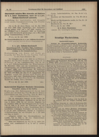 Verordnungs-Blatt für Eisenbahnen und Schiffahrt: Veröffentlichungen in Tarif- und Transport-Angelegenheiten 19030618 Seite: 11