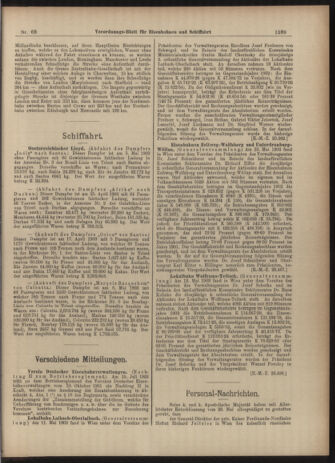 Verordnungs-Blatt für Eisenbahnen und Schiffahrt: Veröffentlichungen in Tarif- und Transport-Angelegenheiten 19030618 Seite: 7