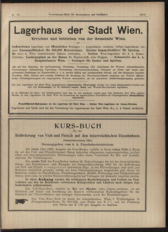 Verordnungs-Blatt für Eisenbahnen und Schiffahrt: Veröffentlichungen in Tarif- und Transport-Angelegenheiten 19030625 Seite: 11