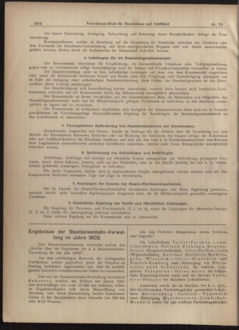 Verordnungs-Blatt für Eisenbahnen und Schiffahrt: Veröffentlichungen in Tarif- und Transport-Angelegenheiten 19030627 Seite: 10