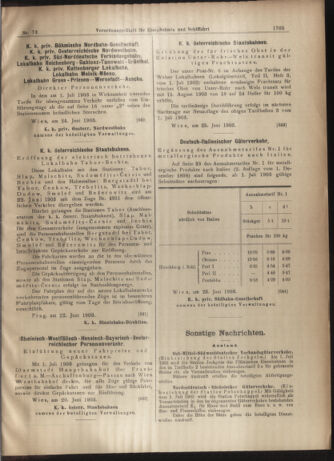 Verordnungs-Blatt für Eisenbahnen und Schiffahrt: Veröffentlichungen in Tarif- und Transport-Angelegenheiten 19030627 Seite: 21