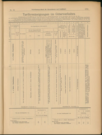 Verordnungs-Blatt für Eisenbahnen und Schiffahrt: Veröffentlichungen in Tarif- und Transport-Angelegenheiten 19030707 Seite: 13