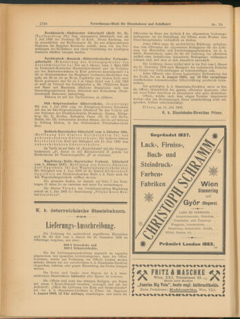 Verordnungs-Blatt für Eisenbahnen und Schiffahrt: Veröffentlichungen in Tarif- und Transport-Angelegenheiten 19030711 Seite: 6