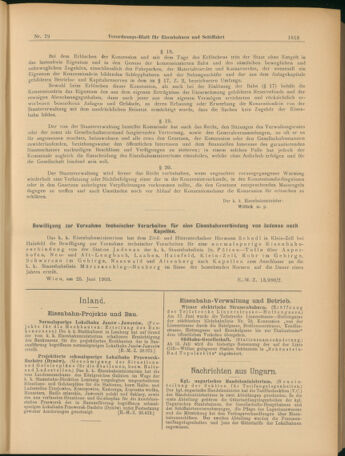 Verordnungs-Blatt für Eisenbahnen und Schiffahrt: Veröffentlichungen in Tarif- und Transport-Angelegenheiten 19030714 Seite: 5