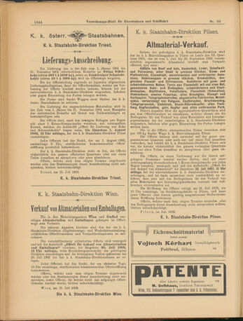 Verordnungs-Blatt für Eisenbahnen und Schiffahrt: Veröffentlichungen in Tarif- und Transport-Angelegenheiten 19030716 Seite: 20