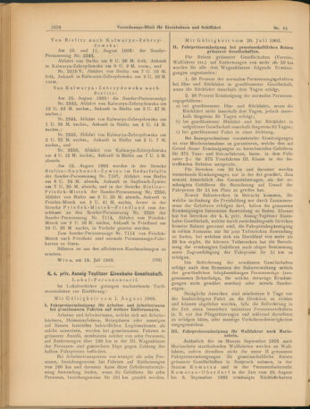 Verordnungs-Blatt für Eisenbahnen und Schiffahrt: Veröffentlichungen in Tarif- und Transport-Angelegenheiten 19030718 Seite: 14