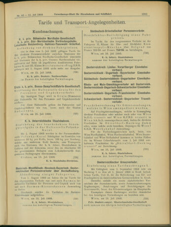 Verordnungs-Blatt für Eisenbahnen und Schiffahrt: Veröffentlichungen in Tarif- und Transport-Angelegenheiten 19030721 Seite: 5