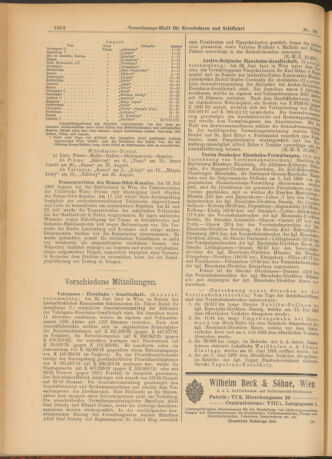 Verordnungs-Blatt für Eisenbahnen und Schiffahrt: Veröffentlichungen in Tarif- und Transport-Angelegenheiten 19030730 Seite: 4