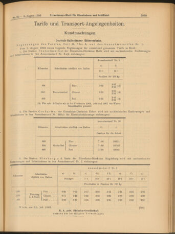 Verordnungs-Blatt für Eisenbahnen und Schiffahrt: Veröffentlichungen in Tarif- und Transport-Angelegenheiten 19030808 Seite: 5