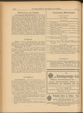 Verordnungs-Blatt für Eisenbahnen und Schiffahrt: Veröffentlichungen in Tarif- und Transport-Angelegenheiten 19030813 Seite: 6