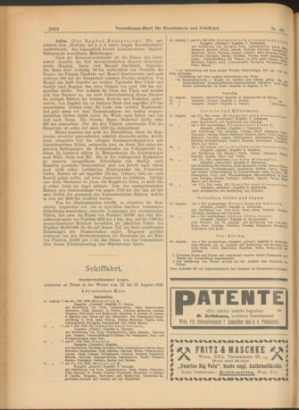 Verordnungs-Blatt für Eisenbahnen und Schiffahrt: Veröffentlichungen in Tarif- und Transport-Angelegenheiten 19030815 Seite: 10