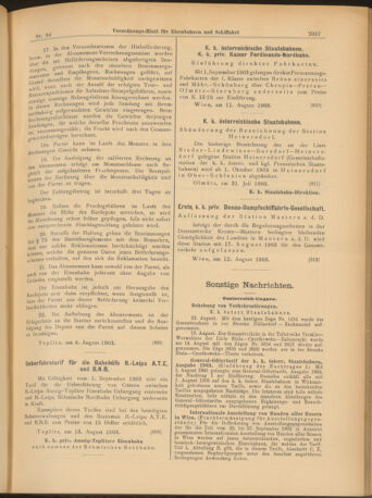 Verordnungs-Blatt für Eisenbahnen und Schiffahrt: Veröffentlichungen in Tarif- und Transport-Angelegenheiten 19030815 Seite: 13