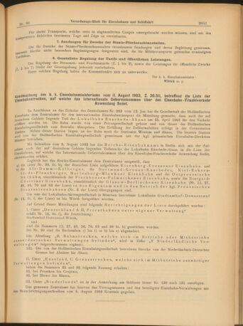 Verordnungs-Blatt für Eisenbahnen und Schiffahrt: Veröffentlichungen in Tarif- und Transport-Angelegenheiten 19030815 Seite: 7