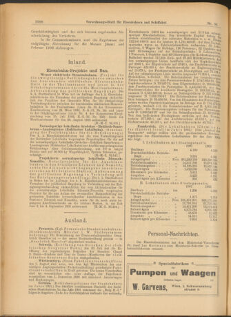 Verordnungs-Blatt für Eisenbahnen und Schiffahrt: Veröffentlichungen in Tarif- und Transport-Angelegenheiten 19030818 Seite: 16