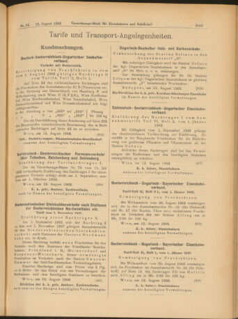 Verordnungs-Blatt für Eisenbahnen und Schiffahrt: Veröffentlichungen in Tarif- und Transport-Angelegenheiten 19030818 Seite: 17