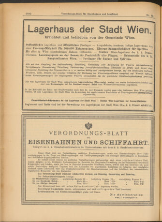 Verordnungs-Blatt für Eisenbahnen und Schiffahrt: Veröffentlichungen in Tarif- und Transport-Angelegenheiten 19030818 Seite: 20