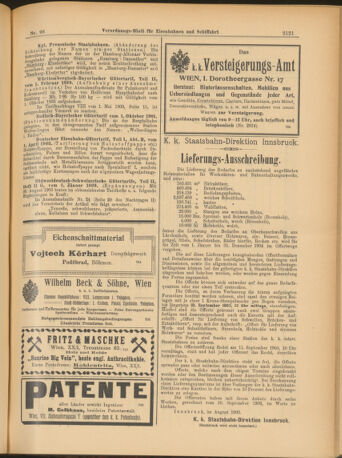 Verordnungs-Blatt für Eisenbahnen und Schiffahrt: Veröffentlichungen in Tarif- und Transport-Angelegenheiten 19030822 Seite: 13