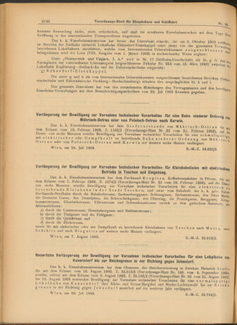 Verordnungs-Blatt für Eisenbahnen und Schiffahrt: Veröffentlichungen in Tarif- und Transport-Angelegenheiten 19030827 Seite: 2