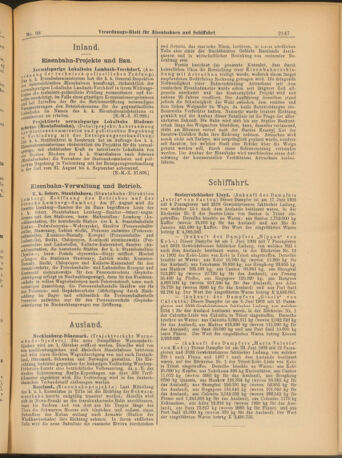 Verordnungs-Blatt für Eisenbahnen und Schiffahrt: Veröffentlichungen in Tarif- und Transport-Angelegenheiten 19030827 Seite: 3