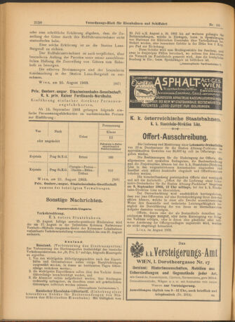 Verordnungs-Blatt für Eisenbahnen und Schiffahrt: Veröffentlichungen in Tarif- und Transport-Angelegenheiten 19030827 Seite: 6