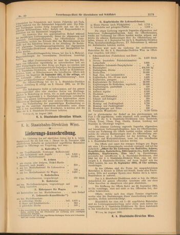 Verordnungs-Blatt für Eisenbahnen und Schiffahrt: Veröffentlichungen in Tarif- und Transport-Angelegenheiten 19030829 Seite: 13