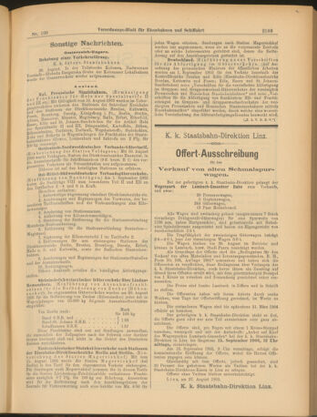 Verordnungs-Blatt für Eisenbahnen und Schiffahrt: Veröffentlichungen in Tarif- und Transport-Angelegenheiten 19030901 Seite: 13