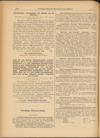 Verordnungs-Blatt für Eisenbahnen und Schiffahrt: Veröffentlichungen in Tarif- und Transport-Angelegenheiten 19030915 Seite: 20