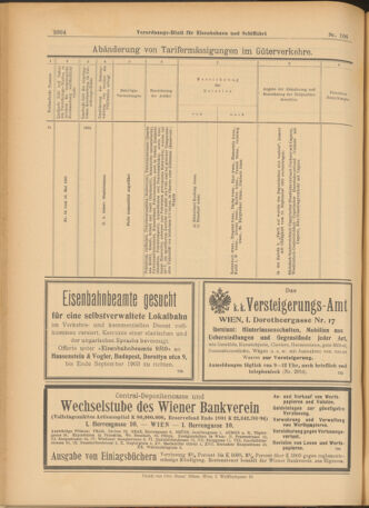 Verordnungs-Blatt für Eisenbahnen und Schiffahrt: Veröffentlichungen in Tarif- und Transport-Angelegenheiten 19030915 Seite: 28