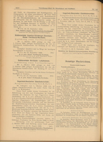 Verordnungs-Blatt für Eisenbahnen und Schiffahrt: Veröffentlichungen in Tarif- und Transport-Angelegenheiten 19030917 Seite: 14